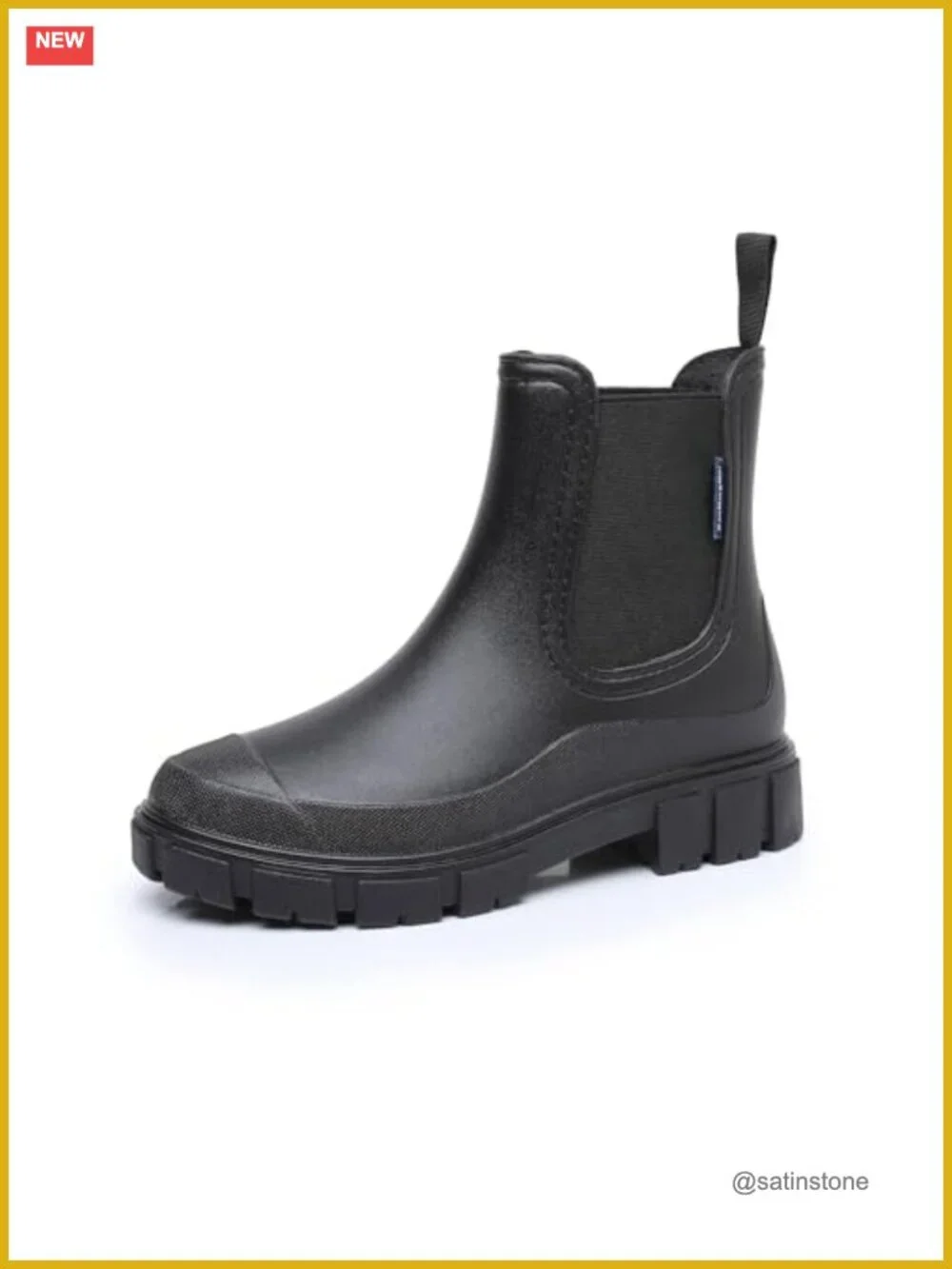 Waterproof PVC Chelsea Rain Boots for Women